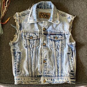 VTG Ree kids acid wash vest